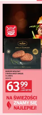 Burger wołowy z bydła rasy Angus Devesa 4-pak promocja w Selgros