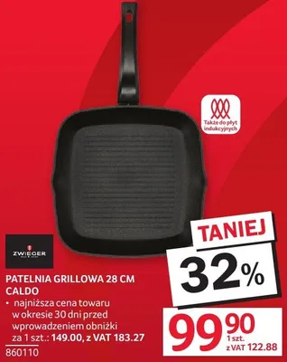 Patelnia grillowa PATELNIA GRILLOWA 28 CM CALDO promocja w Selgros