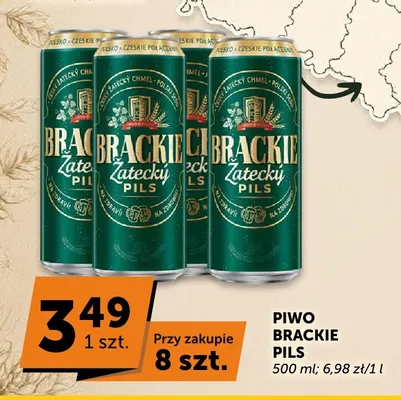 Piwo Brackie Pils promocja w Groszek