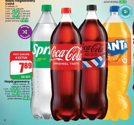 Napój gazowany Sprite promocja w Dino