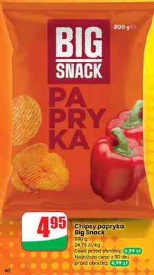 Chipsy papryka promocja w Dino