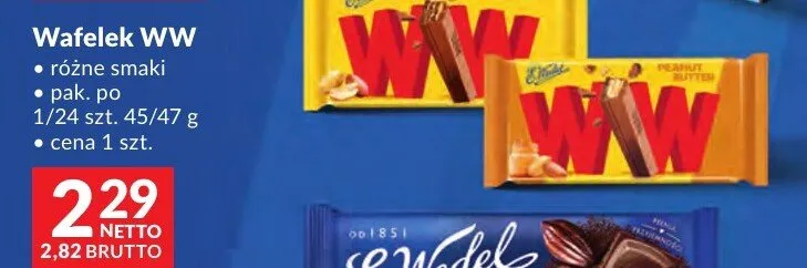 Czekolada E. Wedel wybrane rodzaje promocja w Makro