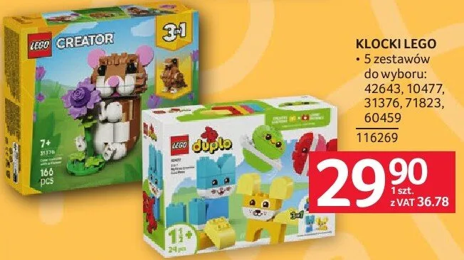 Klocki LEGO promocja w Selgros