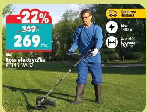 Kosa elektryczna DE140-SW-S2 promocja w Biedronka Home