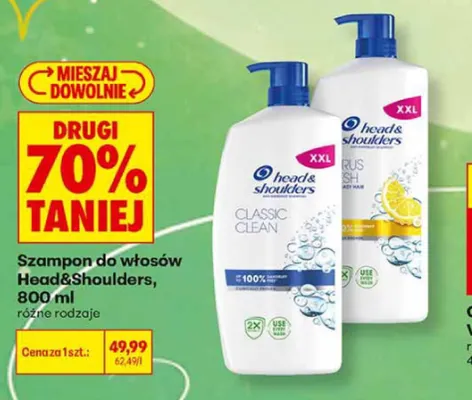 Szampon do włosów Head & Shoulders Classic Clean promocja w Biedronka