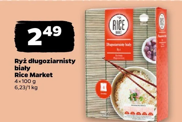 Ryż długoziarnisty biały Rice Market promocja w Netto