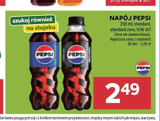 Napój gazowany Pepsi standard promocja w Stokrotka