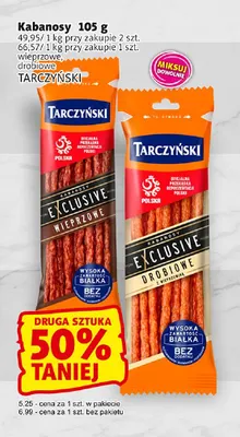 Kabanosy Exclusive wieprzowe Tarczyński promocja w Prim Market