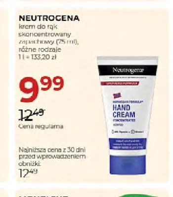 Krem do rąk skoncentrowany zapachowy Neutrogena promocja w Drogerie Jawa