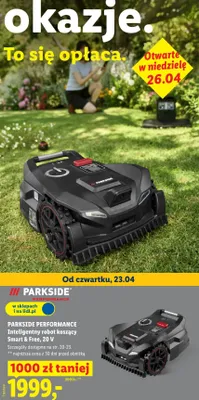 Inteligentny robot koszący Smart & Free, 20V promocja w Lidl