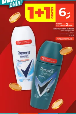 Antyperspirant roll-on Rexona Cotton Dry promocja w Dealz