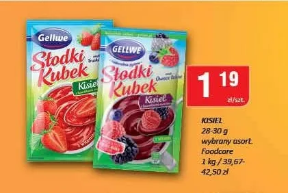 Kisiel Słodki Kubek Gellwe promocja w Chorten