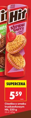 Ciastka o smaku truskawkowym Hit promocja w Biedronka