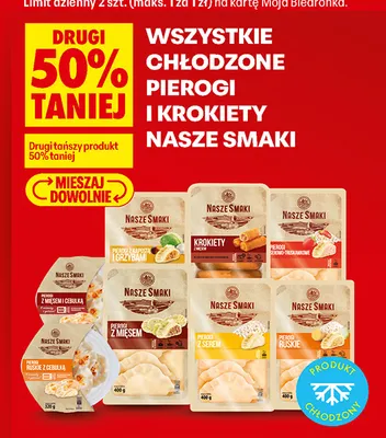 Pierogi z kapustą i grzybami Nasze Smaki promocja w Biedronka