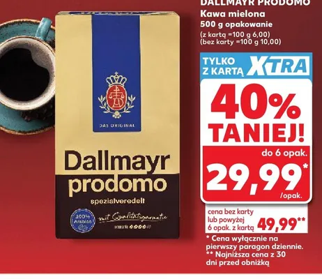 Kawa Dallmayr Prodomo promocja w Kaufland