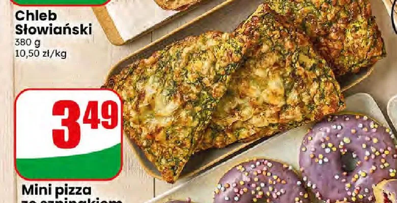 Mini pizza ze szpinakiem i czosnkiem promocja w Dino