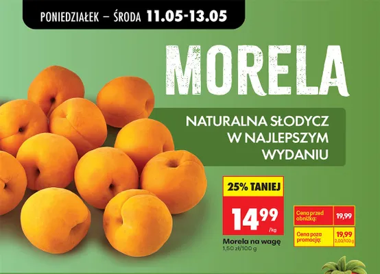 Morela na wagę promocja w Biedronka