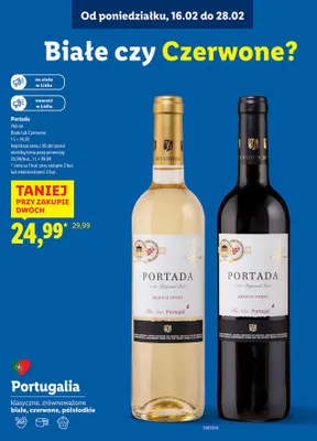 Wino czerwone Medium Sweet promocja w Lidl