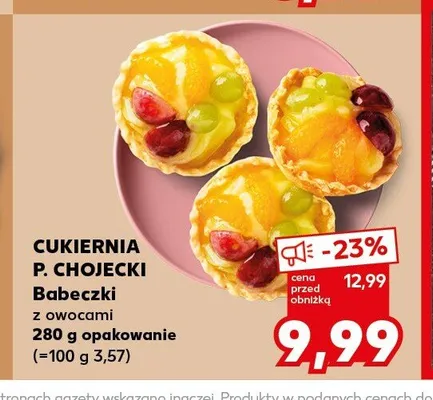 Babeczki z owocami CUKIERNIA P. CHOJECKI promocja w Kaufland
