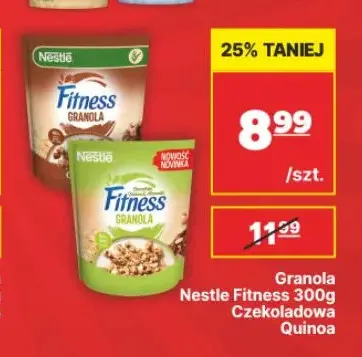 Granola czekoladowa quinoa Nestle Fitness promocja w API Market