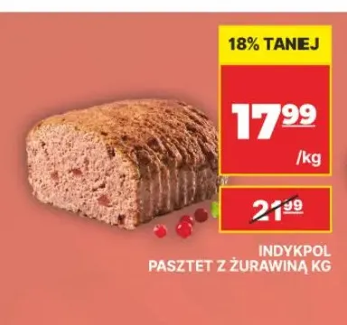 Pasztet z żurawiną Indykpol promocja w API Market