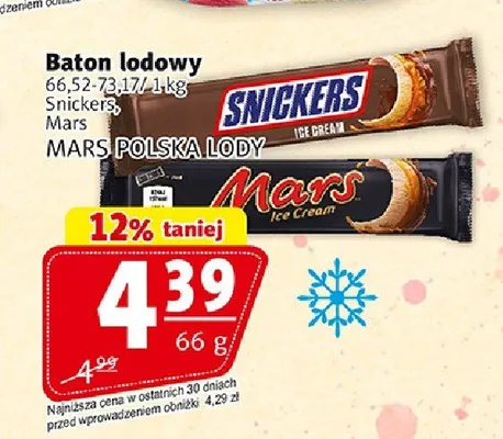Baton lodowy Mars promocja w Prim Market