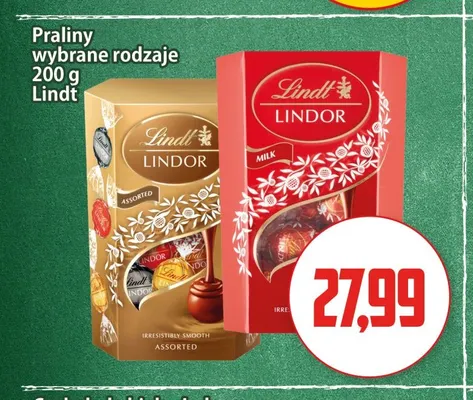 Praliny Lindor Milk Lindt promocja w Kupiec