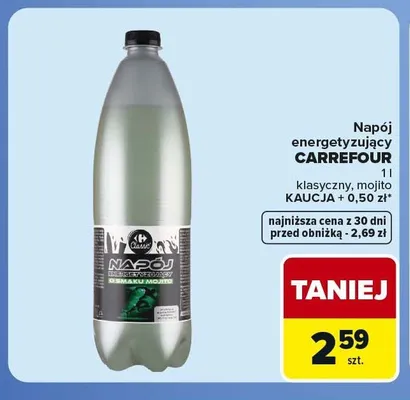 Napój energetyzujący mojito Carrefour Classic promocja w Carrefour Express