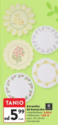 Serwetka do koszyczka standardowa haftowana promocja w Intermarche
