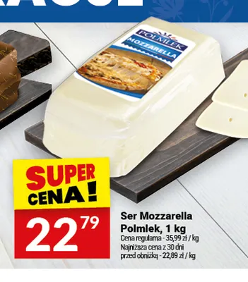 Ser Mozzarella Polmlek promocja w Twój Market