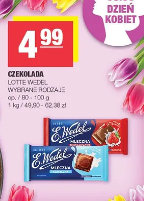 Czekolada mleczna wybrane rodzaje promocja w SPAR