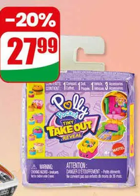 Zestaw Polly Pocket tiny take out reveal promocja w Dino
