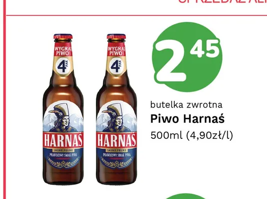 Piwo Harnaś Jasne Pełne promocja w Limonka