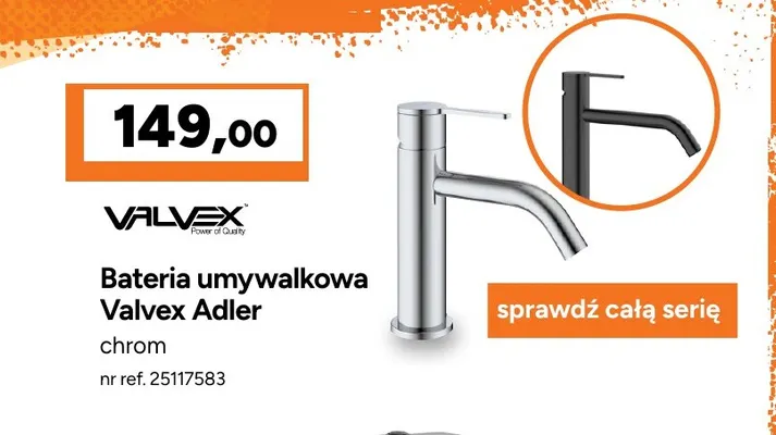 Bateria umywalkowa Valvex Adler chrom promocja w Bricoman