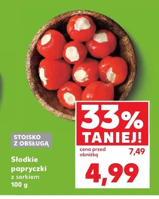 Słodkie papryczki z serkiem promocja w Kaufland