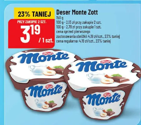 Deser Monte Zott promocja w POLOmarket