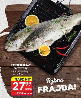 Pstrąg tęczowy - patroszony promocja w Makro