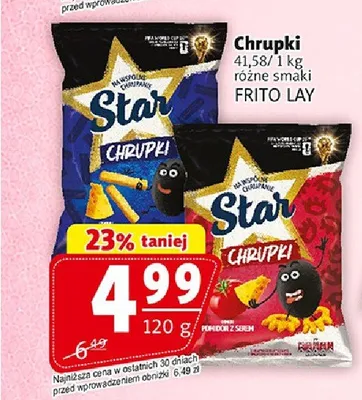 Chrupki o smaku pomidora z serem Star promocja w Prim Market