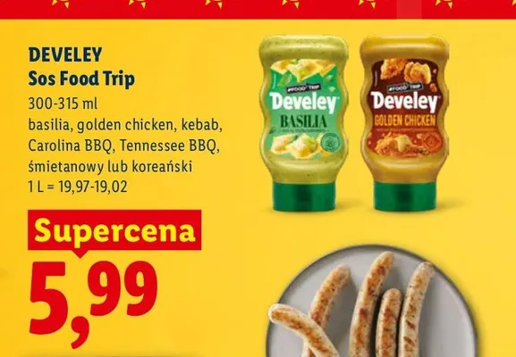 Sos Food Trip Develey Basilia promocja w Lidl