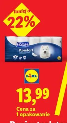 Papier toaletowy 3-warstwowy Floralys Komfort promocja w Lidl