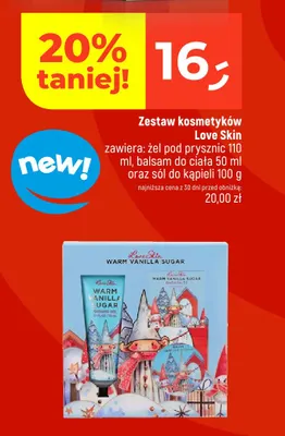 Zestaw kosmetyków Love Skin Warm Vanilla Sugar promocja w Dealz