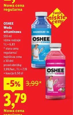Woda witaminowa Oshee promocja w Lidl
