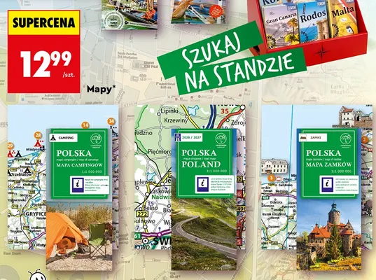 Mapa campingów Polska promocja w Biedronka