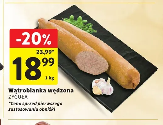 Wątrobianka wędzona Zyguła promocja w Intermarche