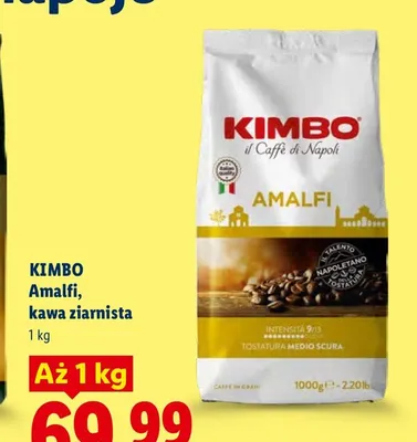 Kawa ziarnista Kimbo Amalfi promocja w Lidl