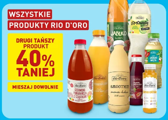 Sok pomarańczowy 100% Rio D'oro promocja w Aldi