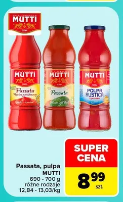 Passata, pulpa Mutti promocja w Carrefour