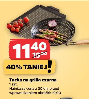 Tacka na grilla czarna promocja w Netto
