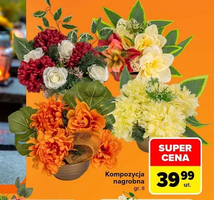 Kompozycja nagrobna gr. Ii promocja w Carrefour
