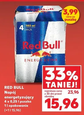 Napój energetyzujący 4-pak promocja w Kaufland